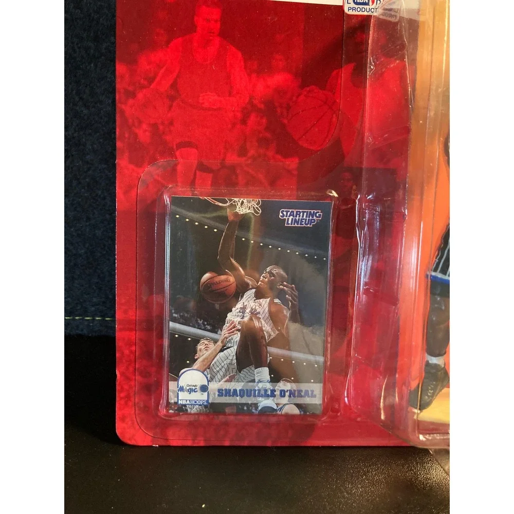 1994 Starting Lineup Shaquille O'Neal Orlando Magic Figure NBA Hoops Card Kenner